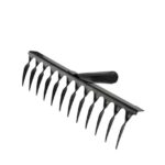 Граблі металеві кручені 350х90 (12 зубів)