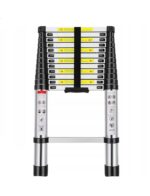Драбина телескопічні 9 сходикок алюмінієва, 2.6 м.