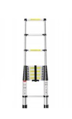 Драбина телескопічні 9 сходикок алюмінієва, 2.6 м. - Зображення 2