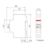 Автоматичний вимикач АВВ SH201-B 6A, 10А, 16А, 20А, 25А, 32А - Зображення 2