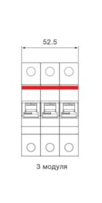 Автоматичний вимикач АВВ SH203-B 16А, 25А, 32А - Зображення 3