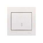 Вимикач 1-кл прохідний LEZARD DERIY білий