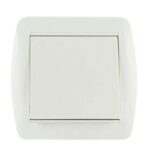 Вимикач накладний одноклавішний LEZARD Demet білий