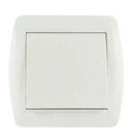 Вимикач накладний одноклавішний LEZARD Demet білий