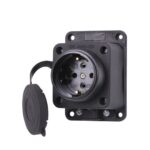 Накладна каучукова розетка Lezard із захисною кришкою (заглушкою)