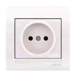 Одинарна розетка Lezard Deriy без заземлення