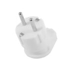 Вилка Lemanso кутова із заземленням