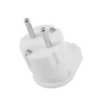 Вилка Lemanso кутова із заземленням