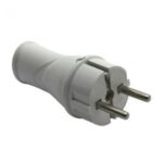 Пряма євровилка Lemanso із заземленням